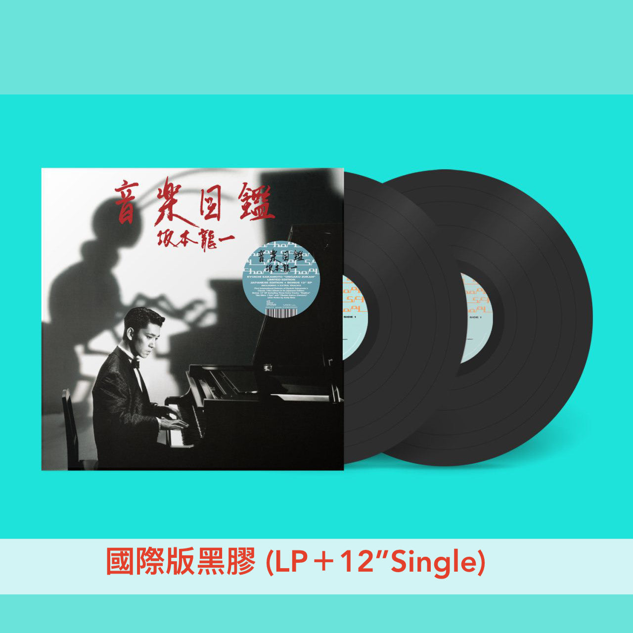 **預訂** 坂本龍一第4張個人專輯復刻黑膠《音楽図鑑》＜國際版黑膠 (LP＋12