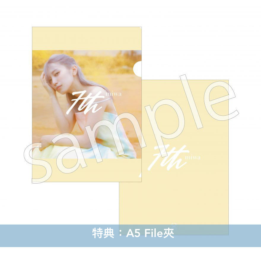 miwa 第7張原創專輯《7th》 ＜完全生産限定盤(CD＋Blu-ray＋PhotoBook＋結他Pick)／初回生産限定盤(CD＋Blu-ray)／通常盤(CD)＞