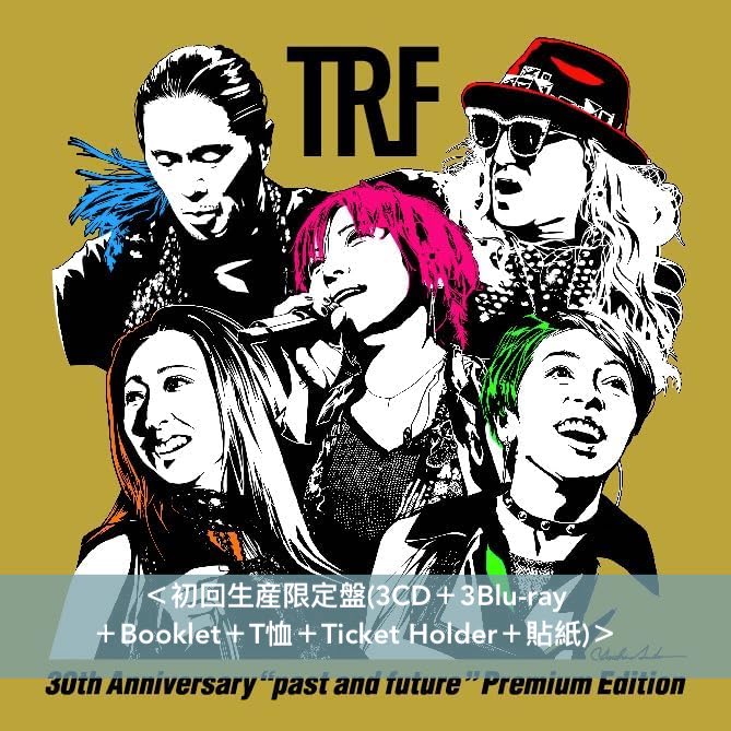 TRF 出道30周年紀念影音BOXSET《TRF 30th Anniversary "past and future" Premium Edition》＜初回生産限定盤(3CD＋3Blu-ray＋Booklet＋T恤＋Ticket Holder＋貼紙)＞