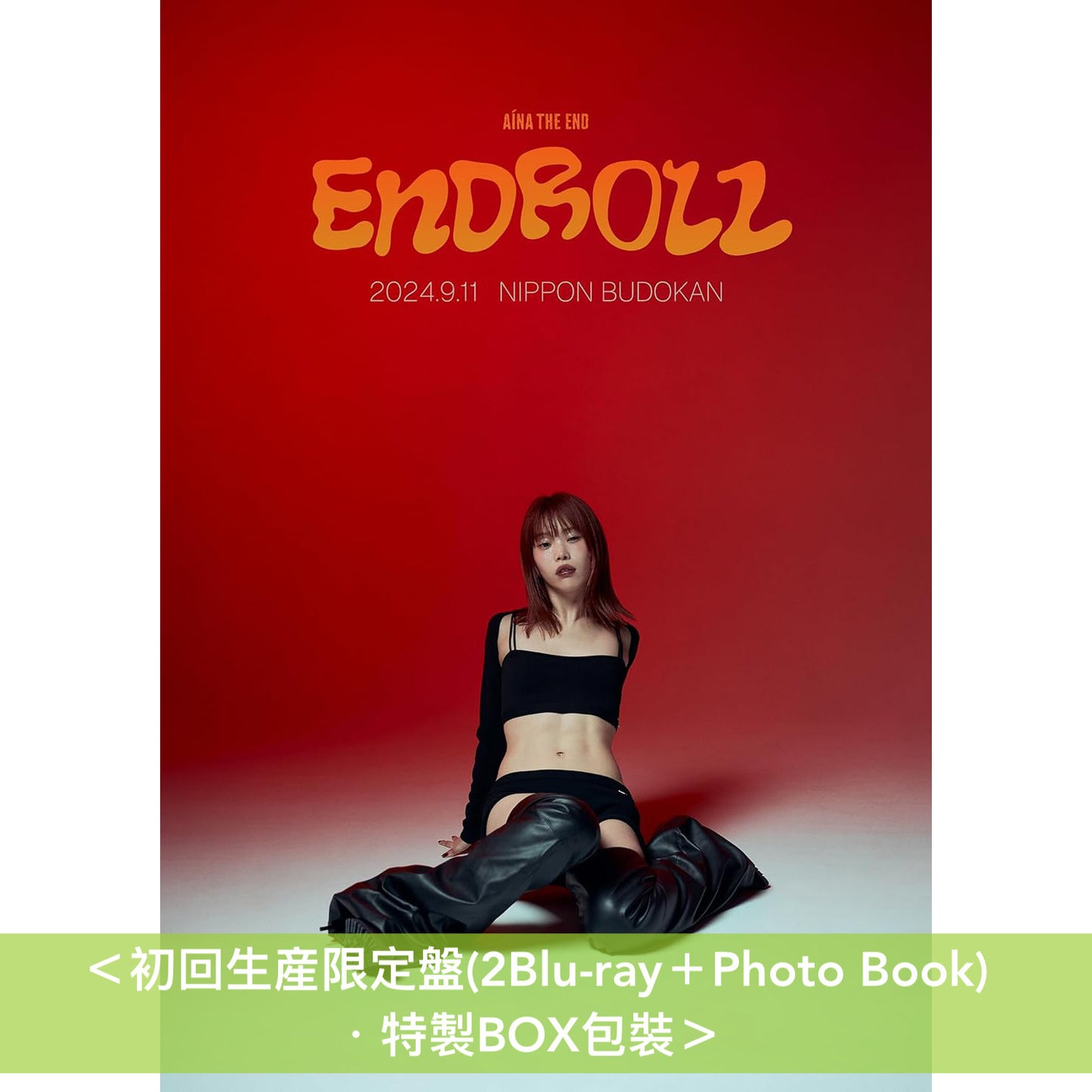 AiNA THE END 首次日本武道館Live Blu-ray/DVD《AiNA THE END ”ENDROLL”》＜初回生産限定盤(2Blu-ray＋Photo Book)／通常盤(DVD)＞