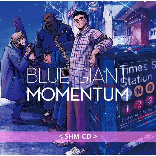 爵士漫畫「BLUE GIANT」系列最新章『MOMENTUM』合輯CD《BLUE GIANT MOMENTUM》＜SHM-CD＞、單曲彩膠《MOMENTUM》＜限定盤(7"單曲彩膠)＞
