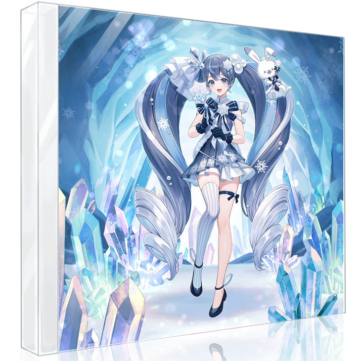 初音未來 「SNOW MIKU 2025」合輯CD 《クリスタルディスパージョン feat. 初音ミク》 ＜限定盤A(CD＋2層亞加力膠版擺設)／限定盤B(CD)＞