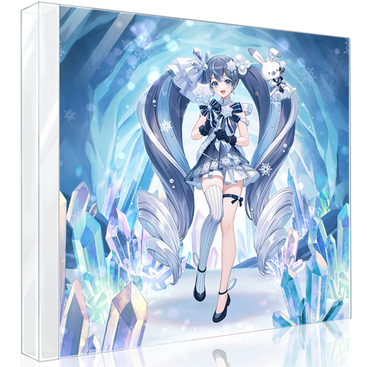 初音未來 「SNOW MIKU 2025」合輯CD 《クリスタルディスパージョン feat. 初音ミク》 ＜限定盤A(CD＋2層亞加力膠版擺設)／限定盤B(CD)＞