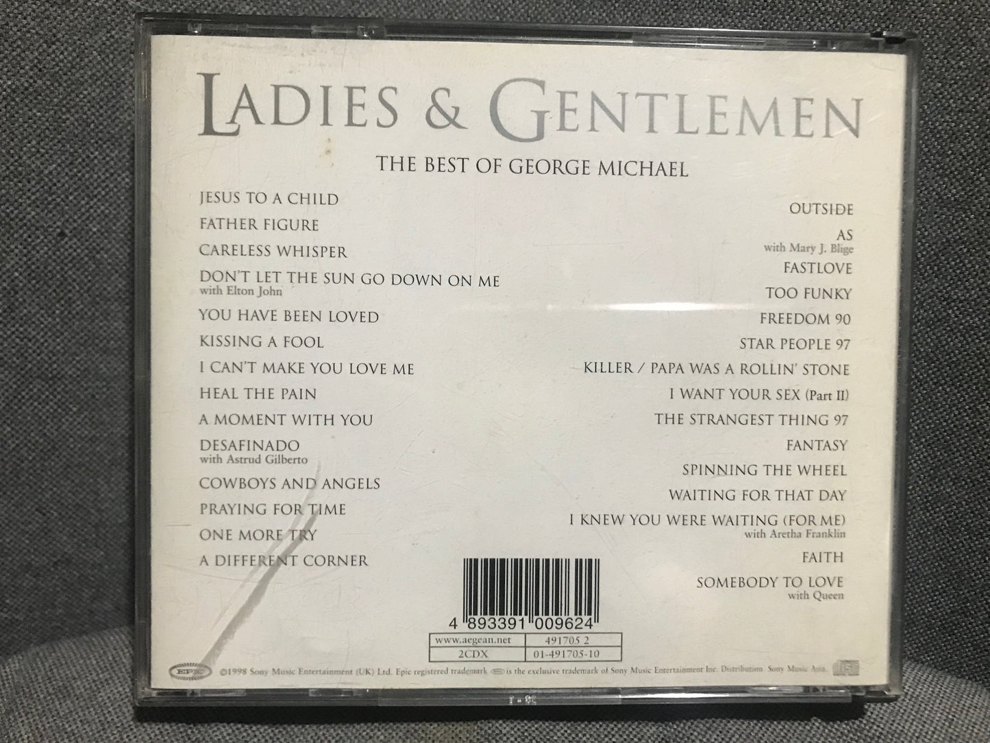 George Michael 3 CDs "Older" (1996), "Patience" (2004), "Ladies & Gentlemen - The Best of George Michael" (1998)